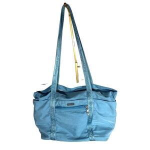 Baggallini Carryall Expandable Large Lightweight Packable Travel Tote Bag Aqua